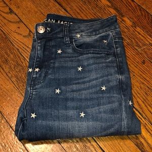 Embroidered Hi Rise Jegging